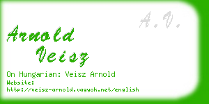 arnold veisz business card